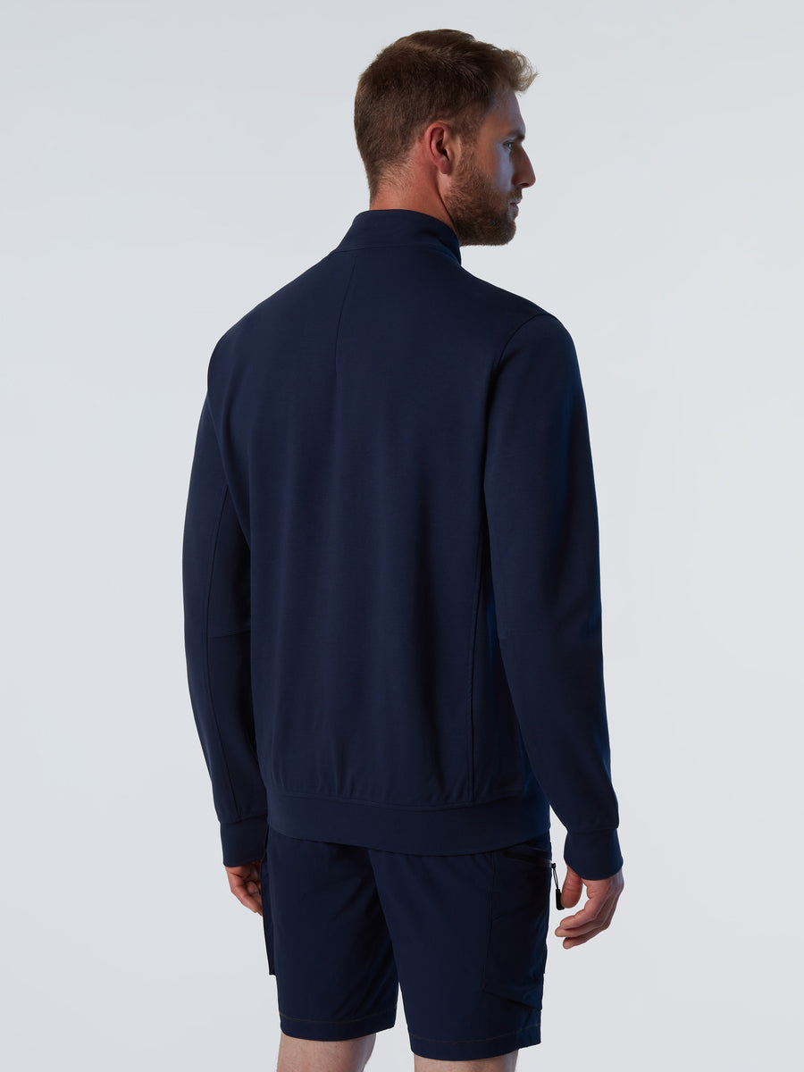 4 | Navy blue | full-zip-sweatshirt-interlock-691227