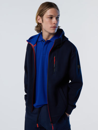 2 | Navy blue | hooded-full-zip-sweatshirt-scuba-691230