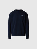 hover | Navy blue | crewneck-sweatshirt-691231