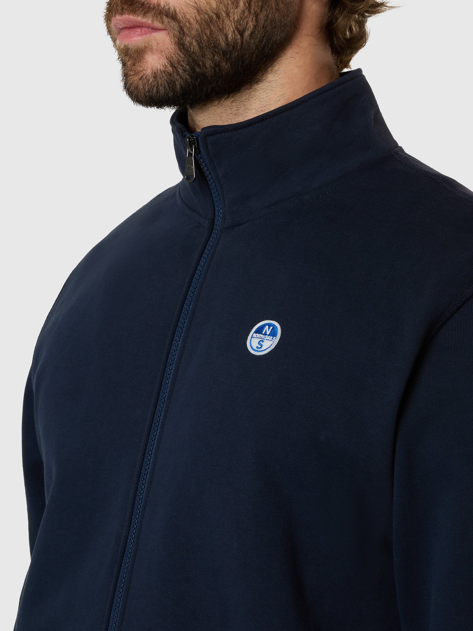 6 | Navy blue | basic-full-zip-sweatshirt-691232