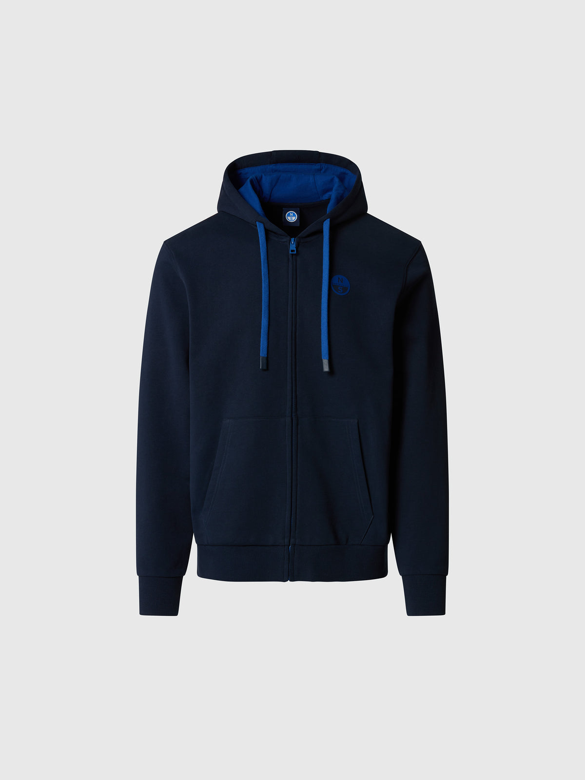 hover | Navy blue | hooded-full-zip-sweatshirt-wlogo-691234