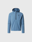 hover | Windward blue | hooded-half-zip-sweatshirts-691239