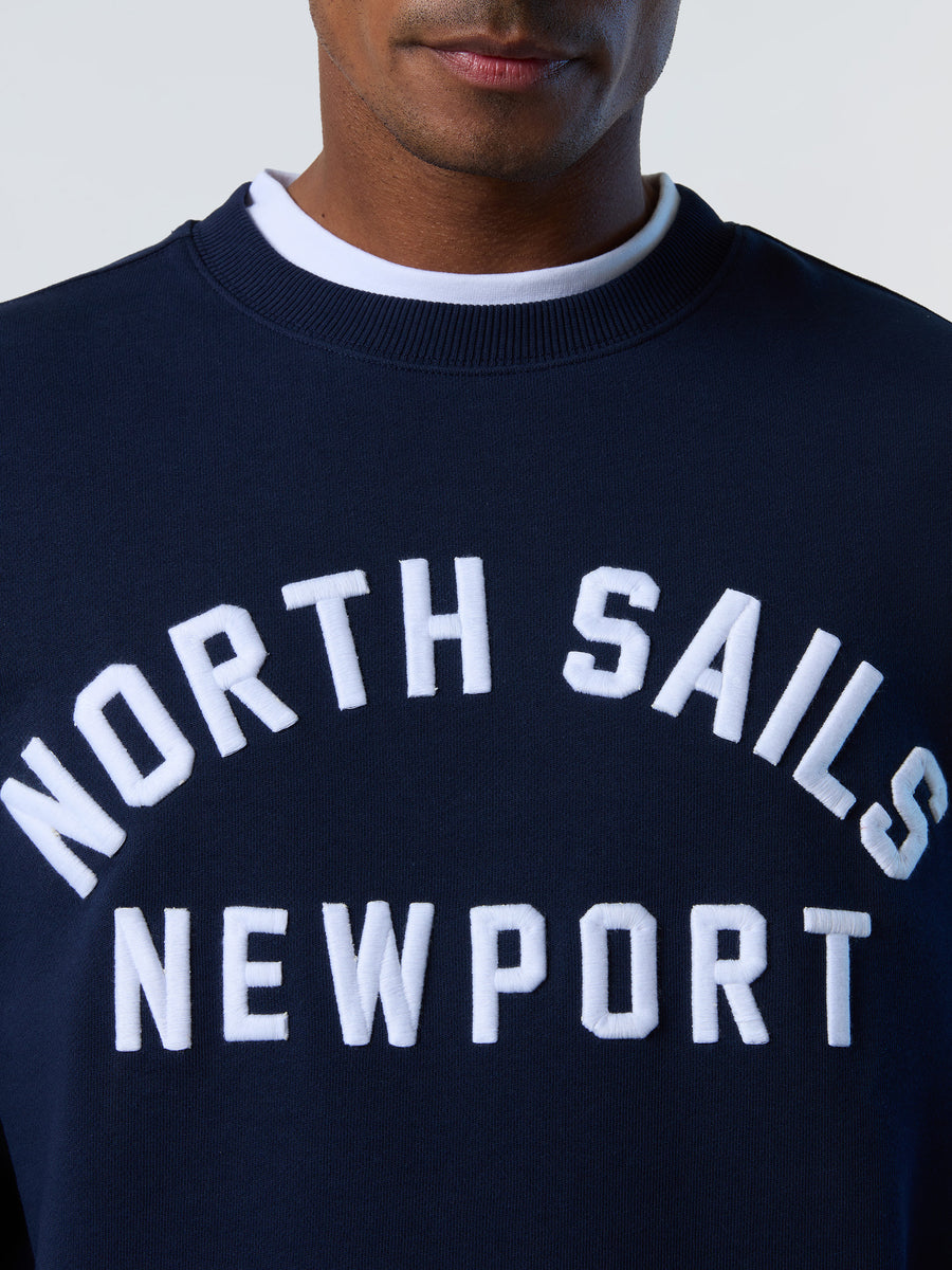 6 | Navy blue | crewneck-sweatshirt-newport-3d-embroidery-691243