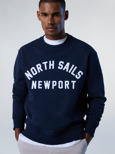 2 | Navy blue | crewneck-sweatshirt-newport-3d-embroidery-691243