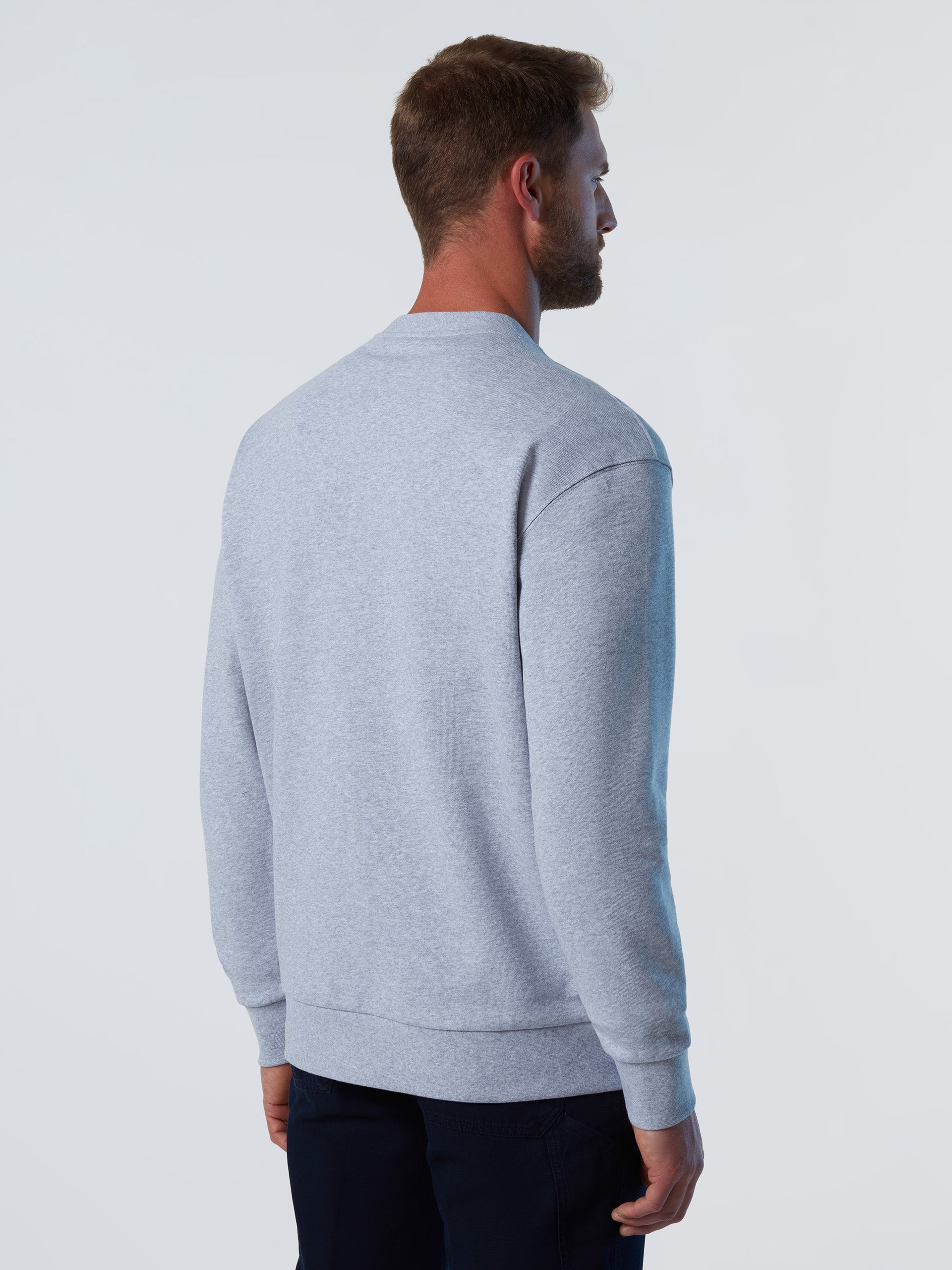 4 | Grey melange | crewneck-sweatshirt-newport-3d-embroidery-691243