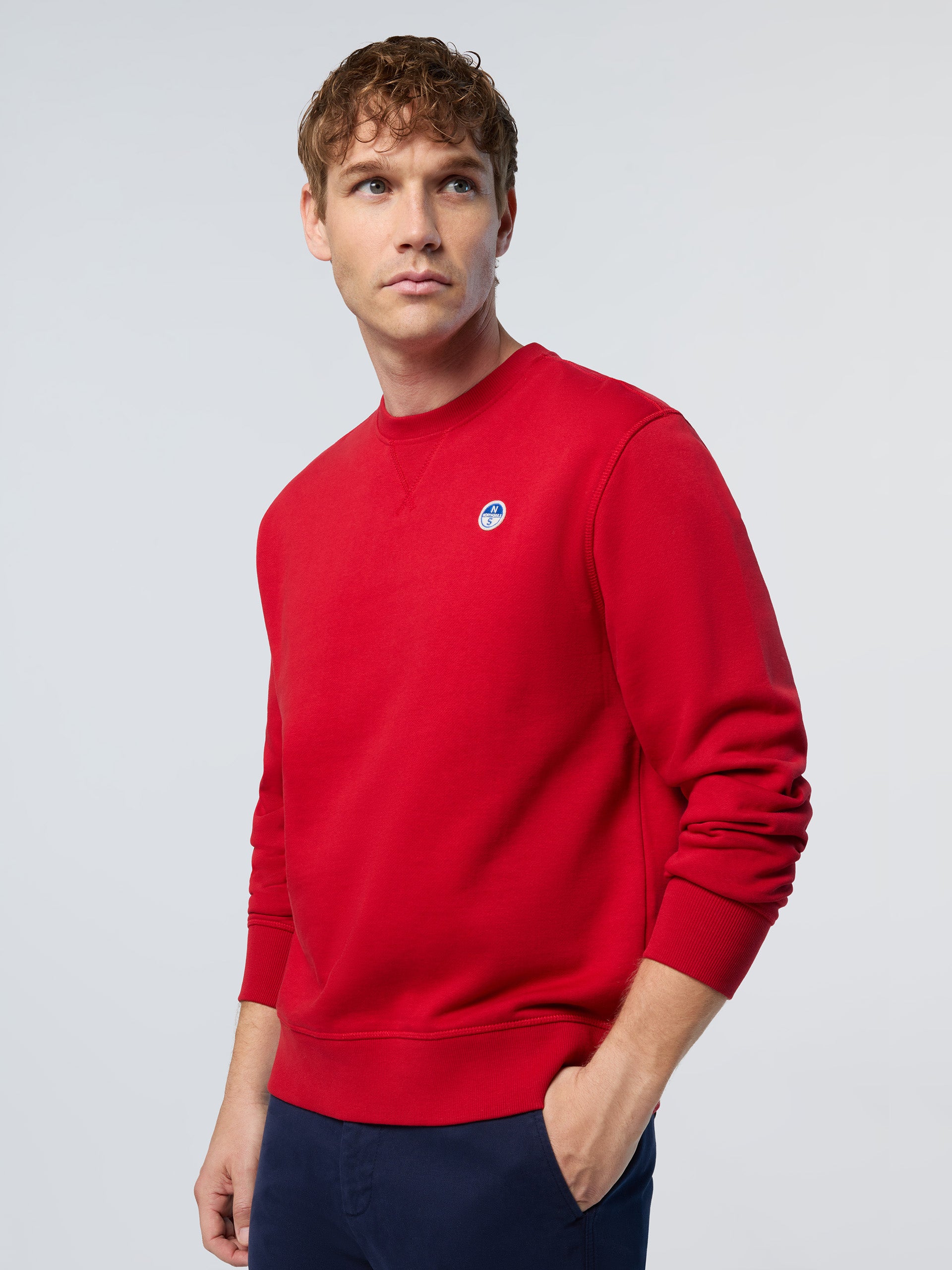 BRIEFING 新品　WS WARM LOGO LINE CREWNECK S Sweatshirt with logo patch | North Sails