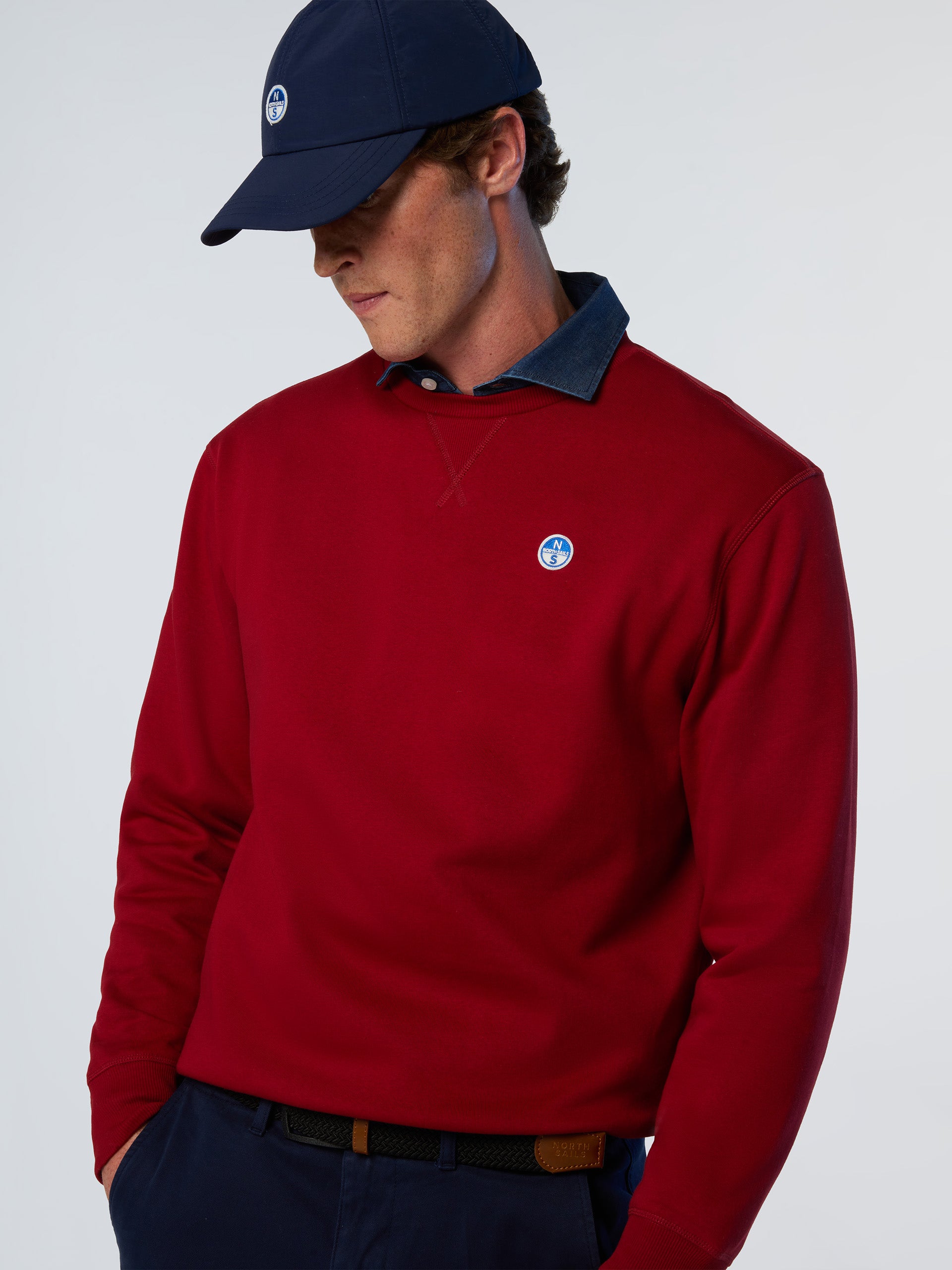 2 | Red dahlia | crewneck-sweatshirt-wlogo-691255-1