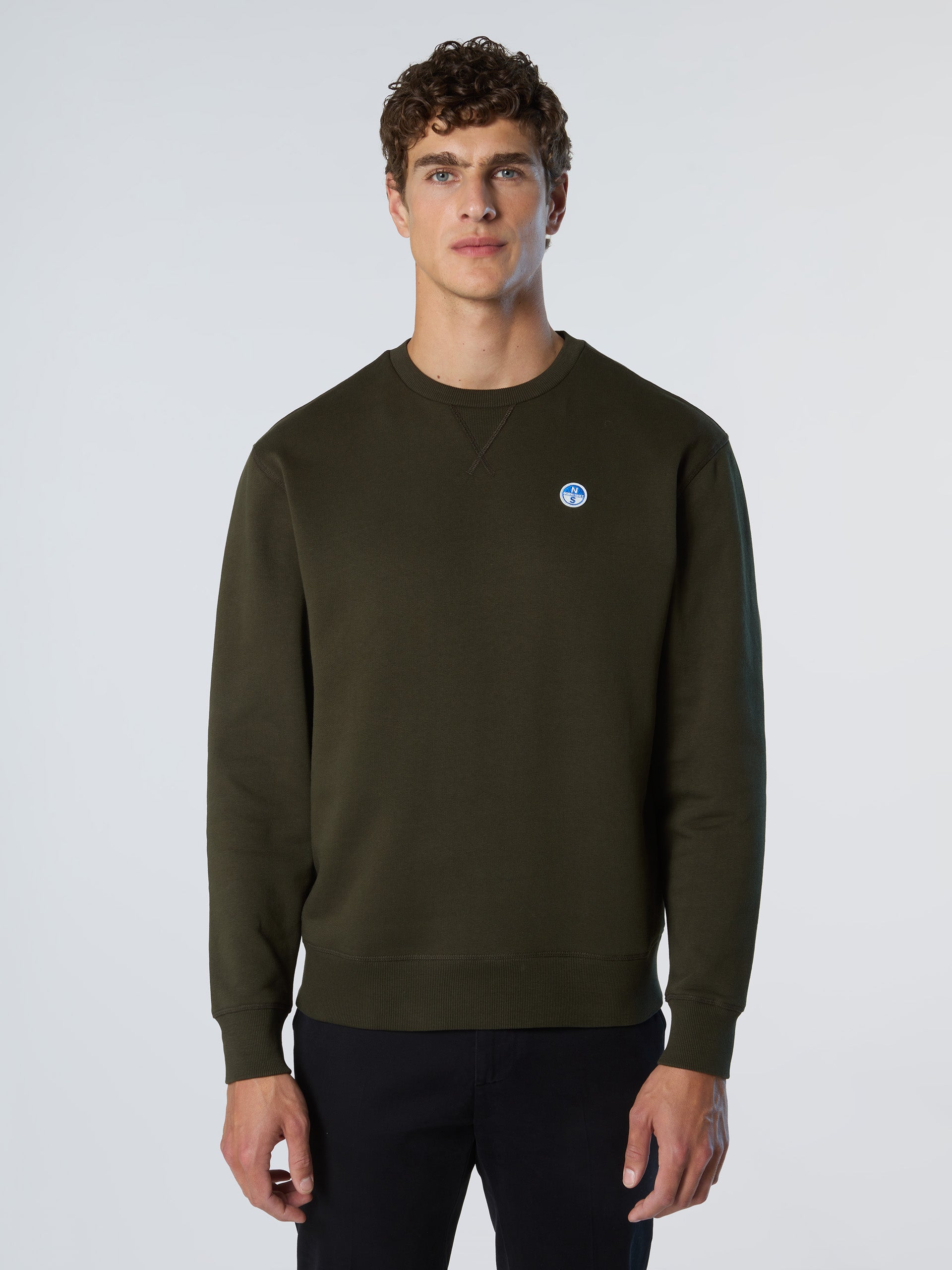 1 | Forest night | crewneck-sweatshirt-wlogo-691255-1