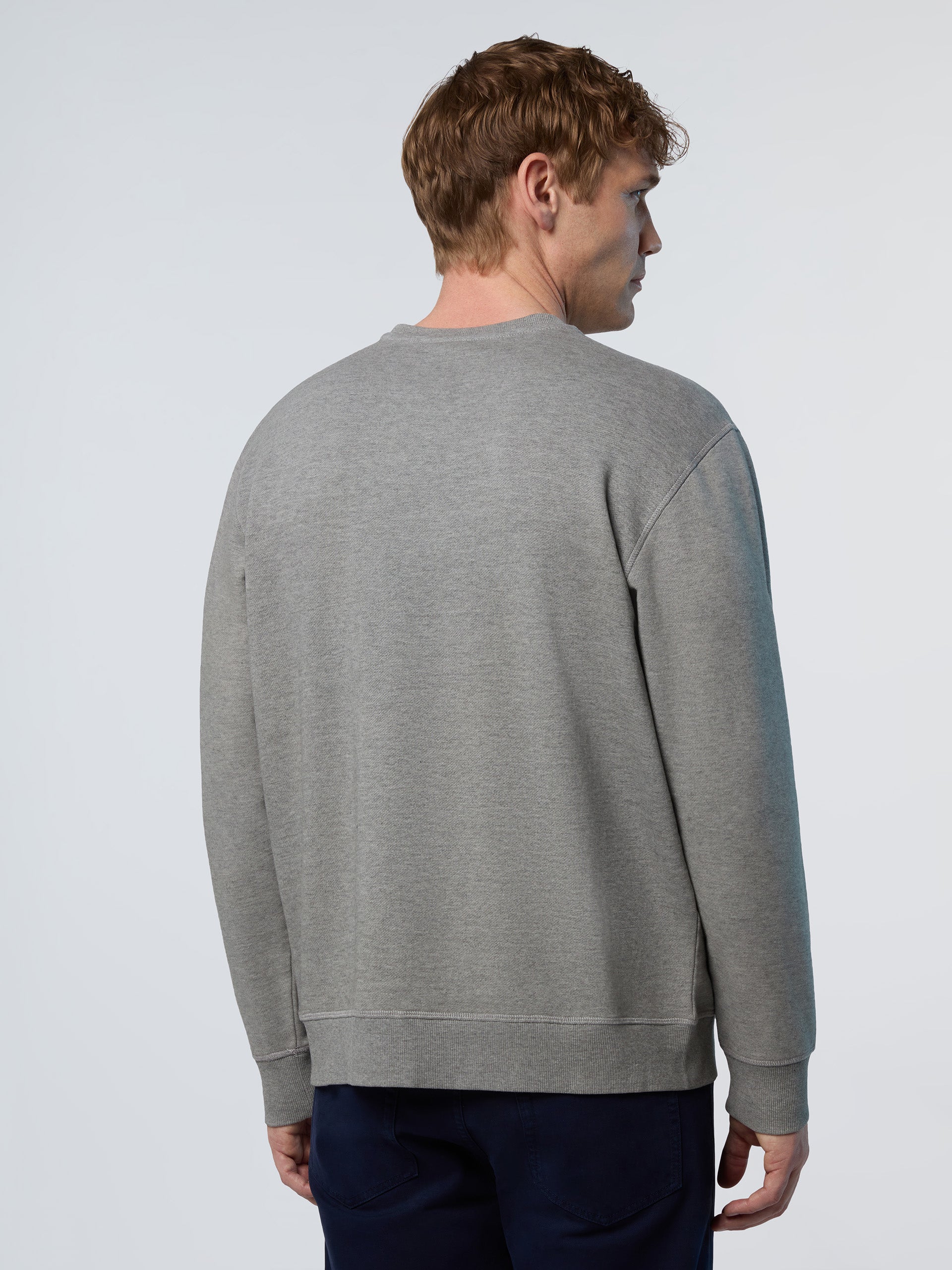4 | Medium grey melange | crewneck-sweatshirt-wlogo-691255