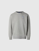 hover | Medium grey melange | crewneck-sweatshirt-wlogo-691255