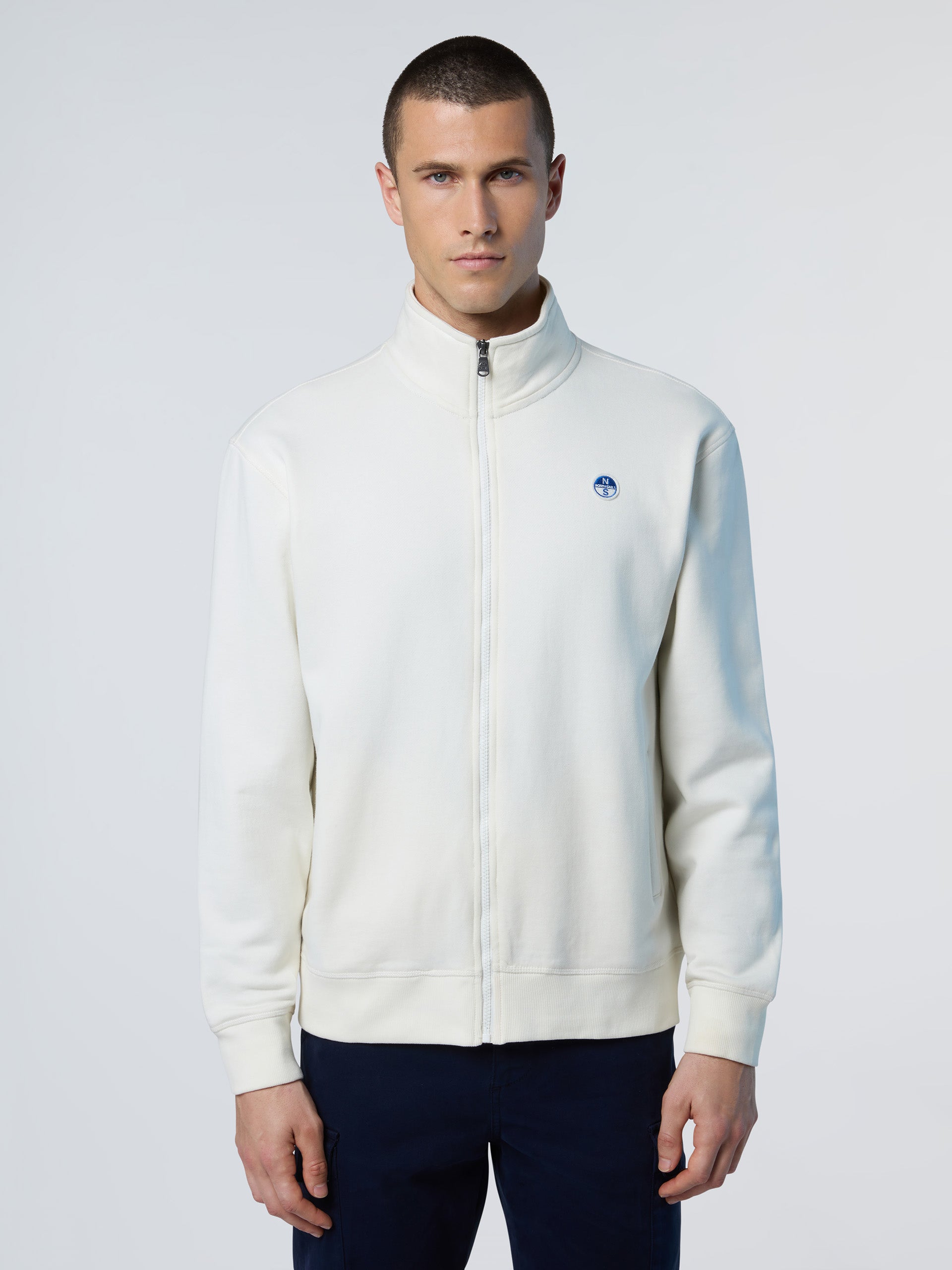 Full-zip sweatshirt with logo | North Sails