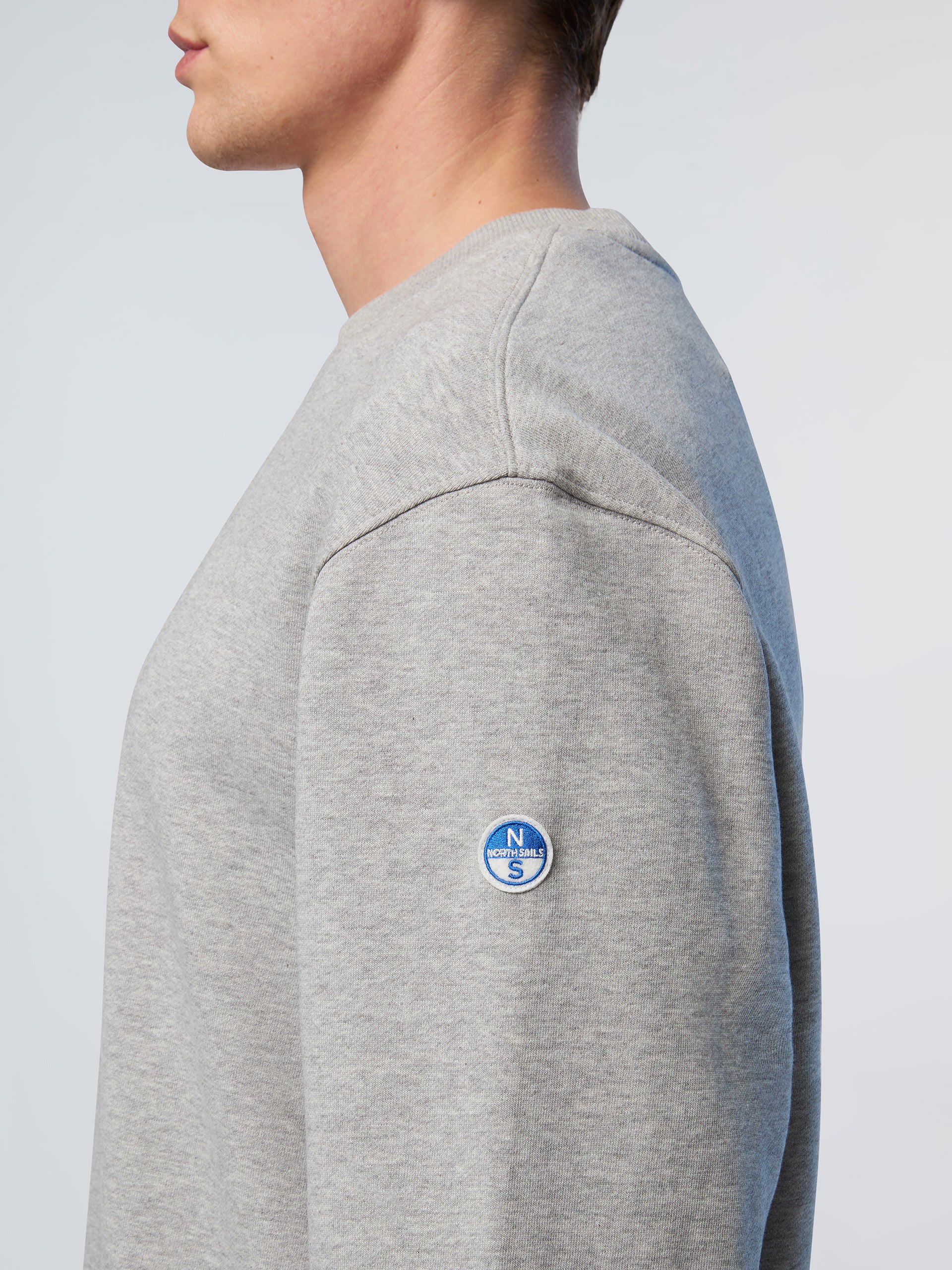 6 | Grey melange | crewneck-sweatshirt-wlogo-691261