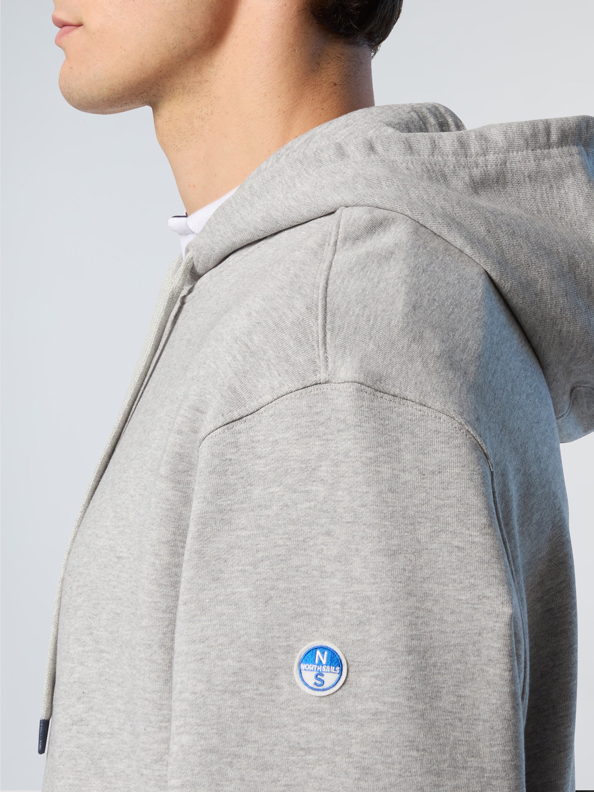 6 | Grey melange | hooded-sweatshirt-wlogo-691262