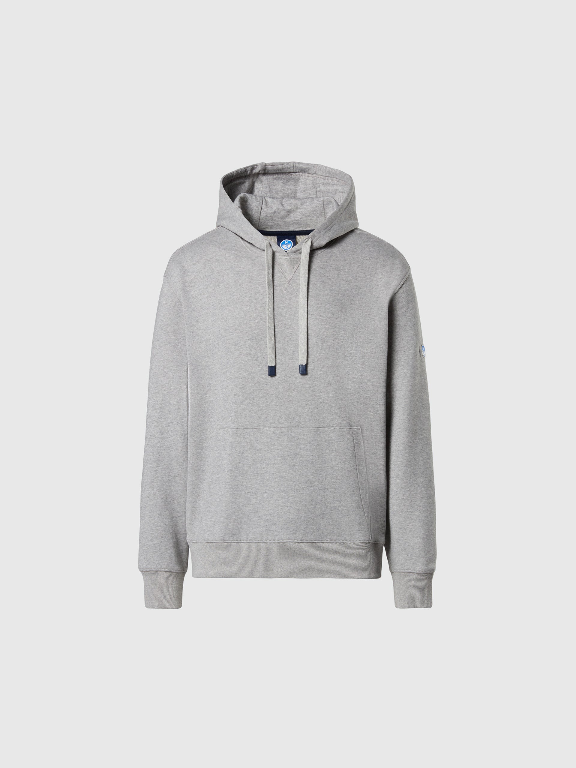 hover | Grey melange | hooded-sweatshirt-wlogo-691262