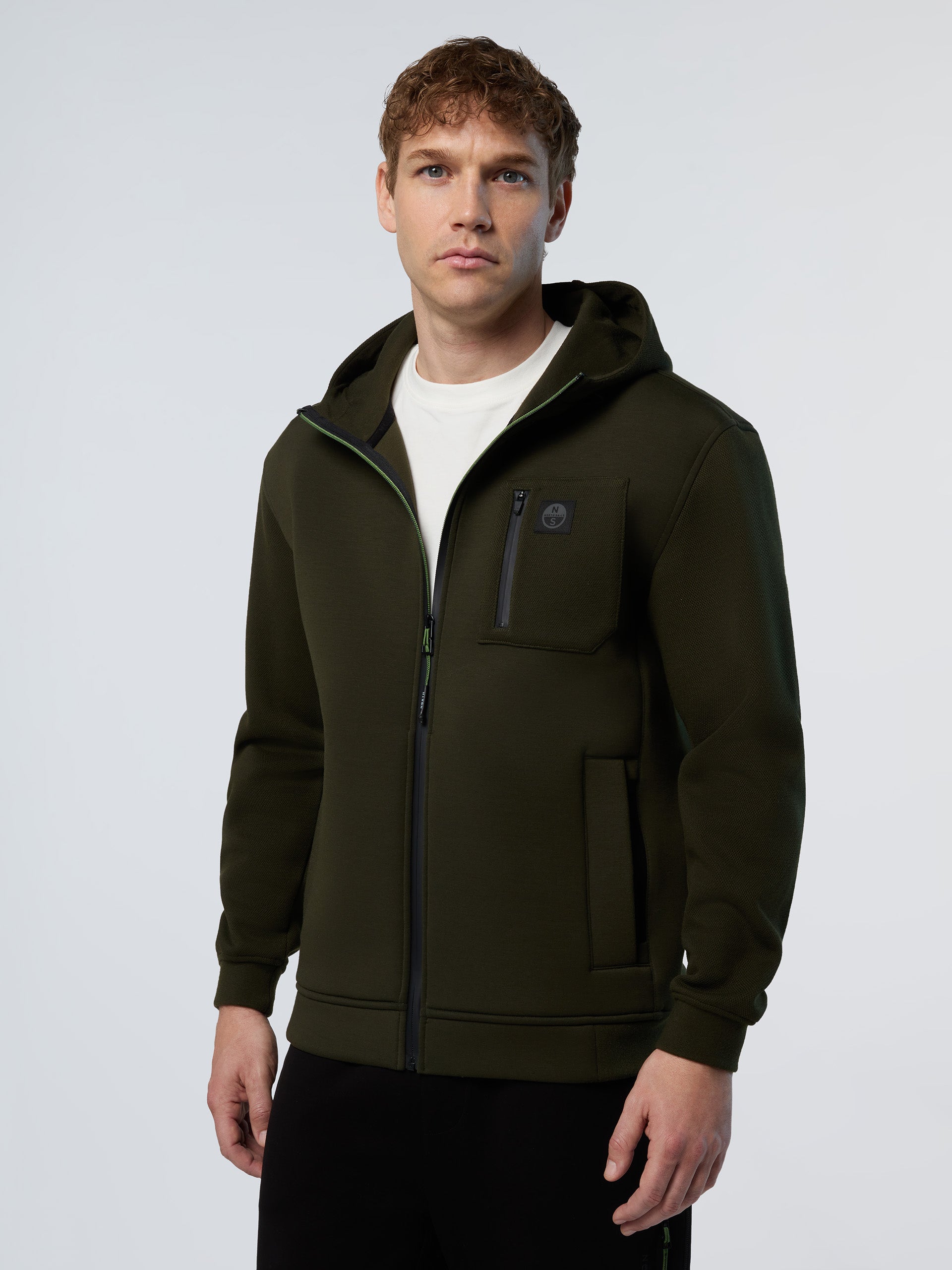 Scuba hoodie with piqué details | North Sails