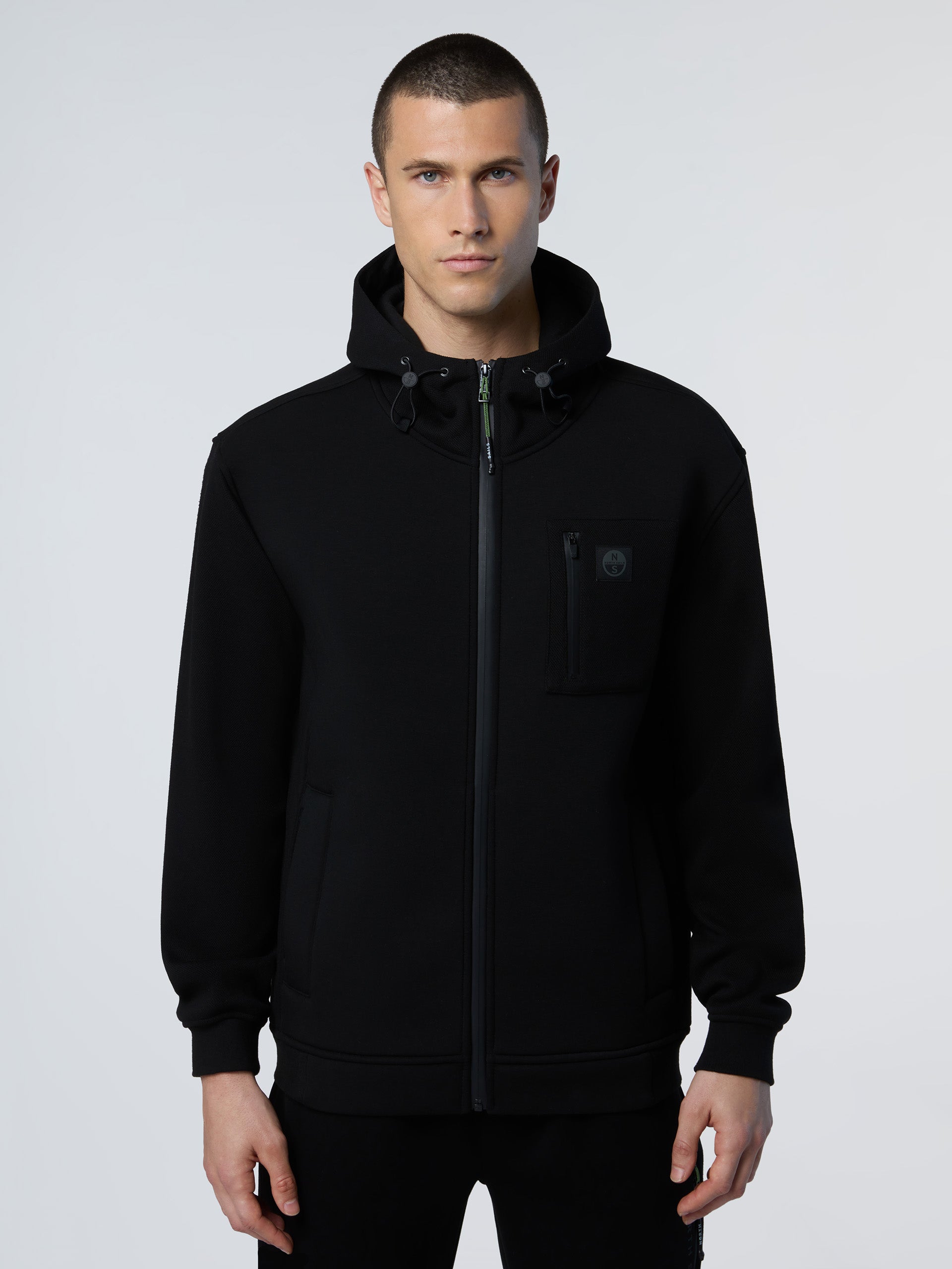 Scuba hoodie with piqué details | North Sails