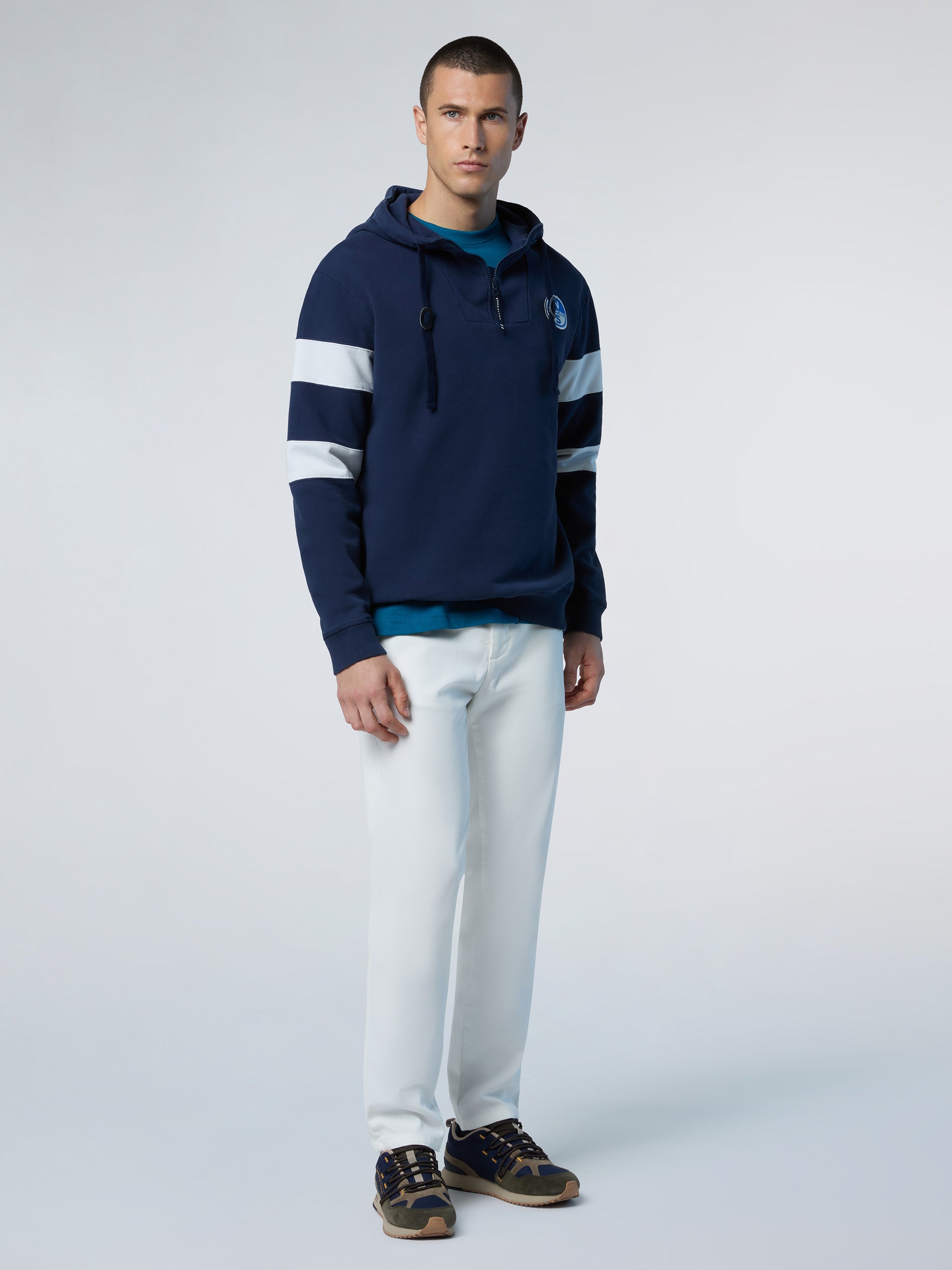 Hoodie with sleeve stripes | North Sails