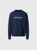 hover | Navy blue | crewneck-sweatshirt-wgraphic-691287