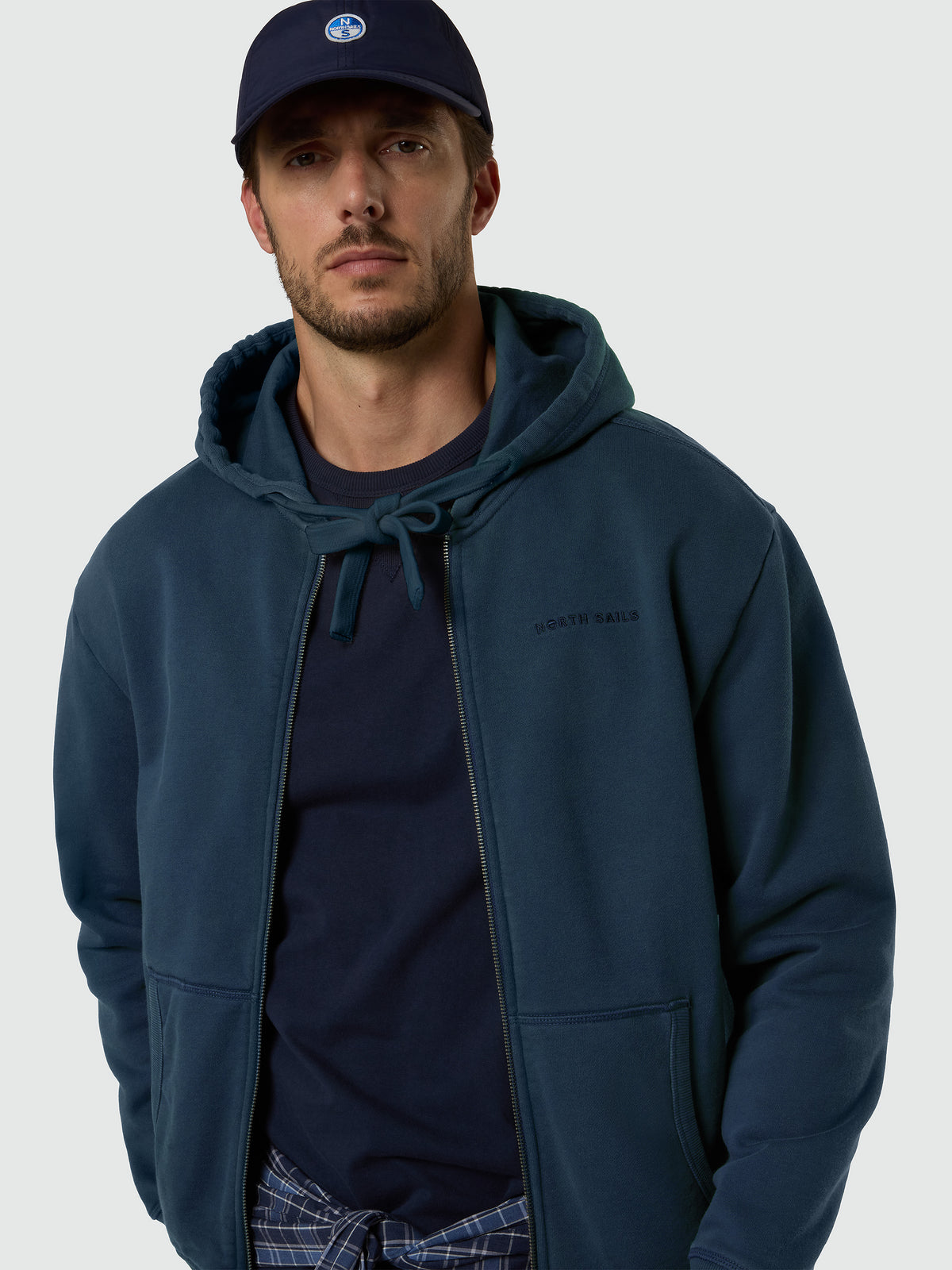 2 | Dark denim | hooded-full-zip--sweatshirt-691305