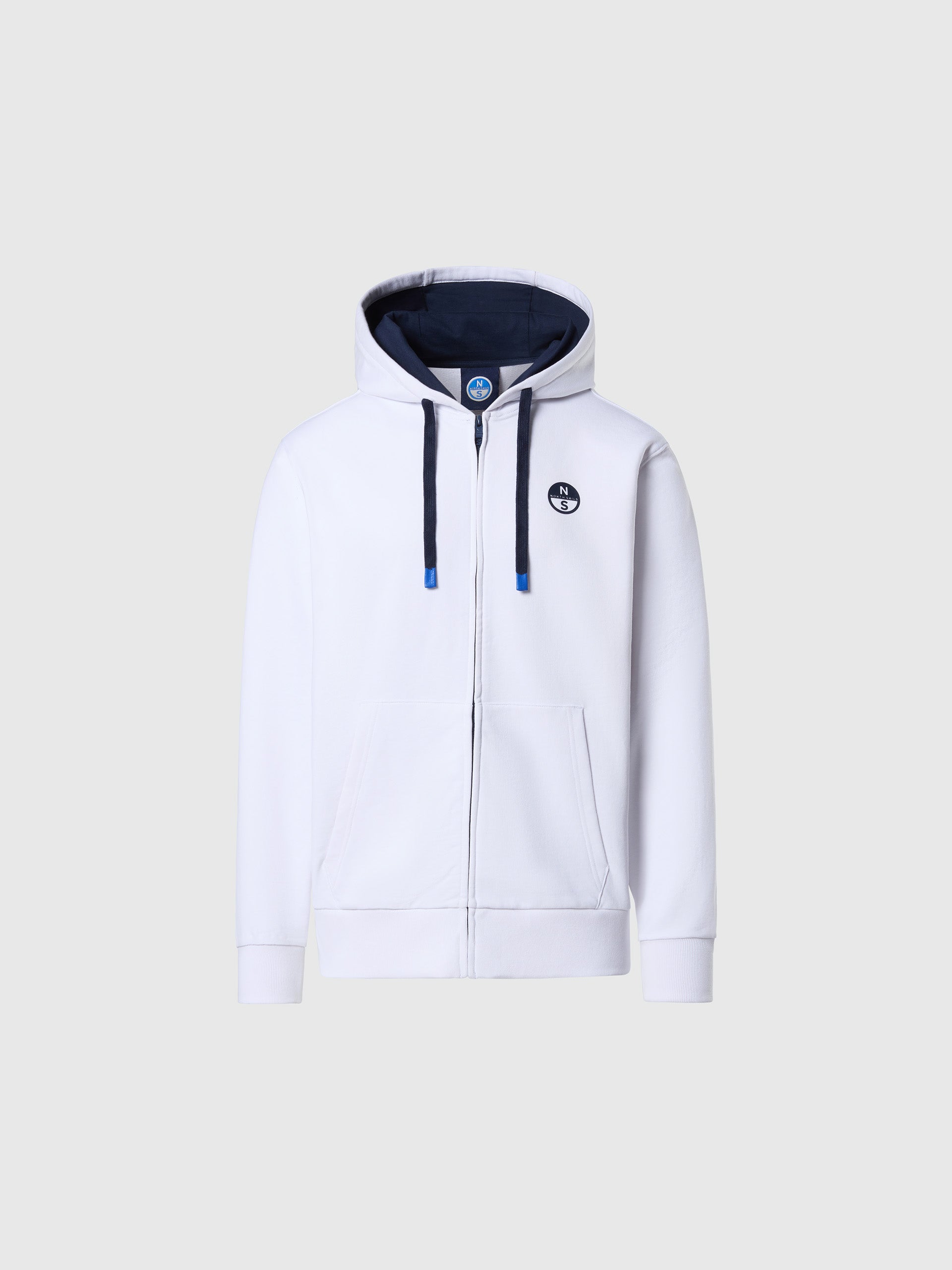 Full-zip hoodie with logo patch | North Sails