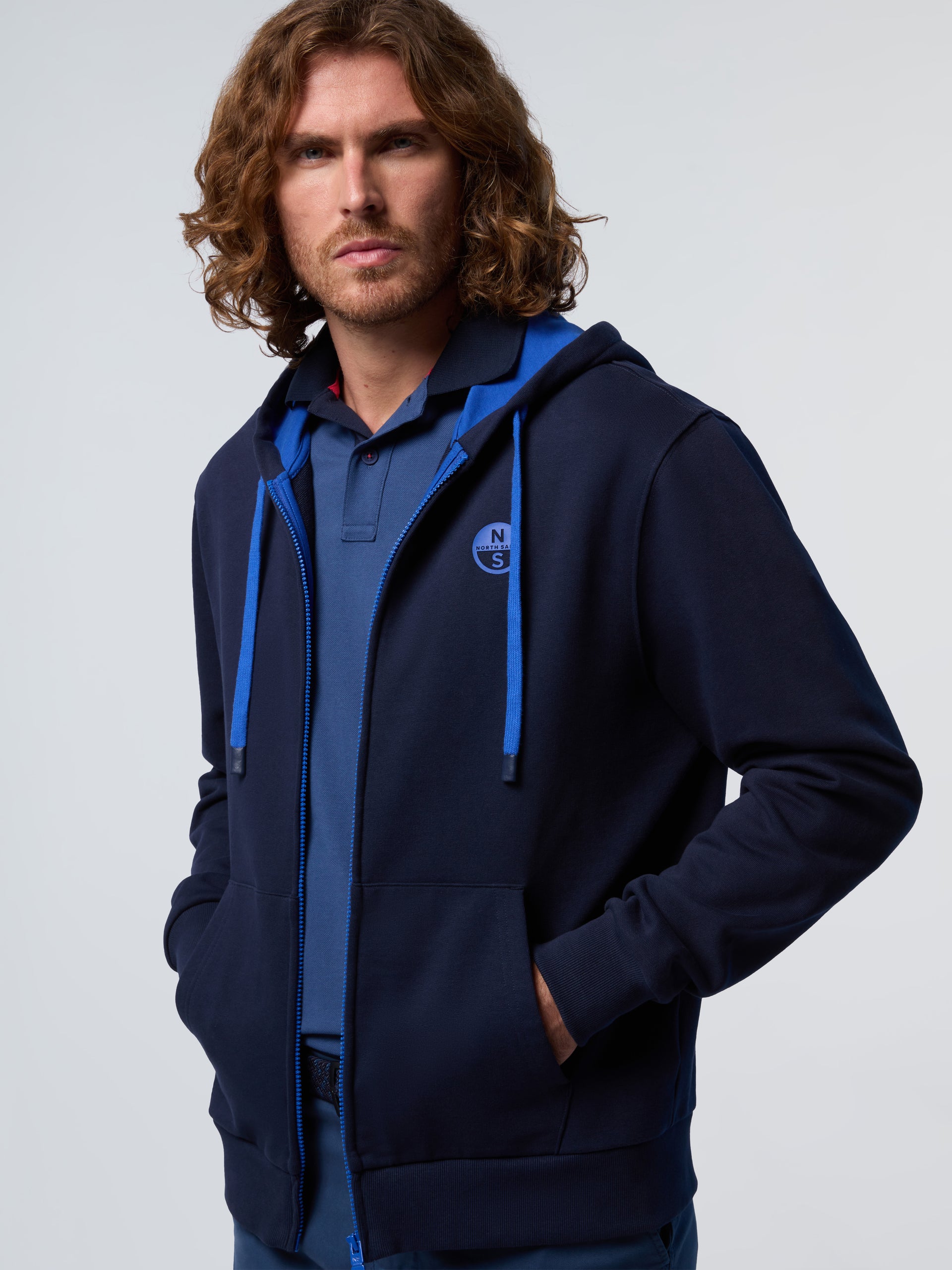 2 | Navy blue | hooded-full-zip-sweatshirt-wlogo-691366
