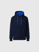 hover | Navy blue | hooded-full-zip-sweatshirt-wlogo-691366