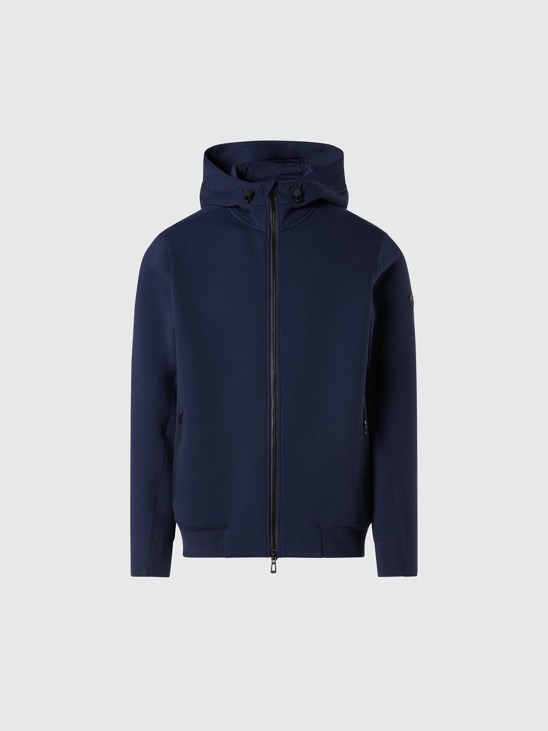 hover | Navy blue | full-zip-hodded-sweatshirt-691416