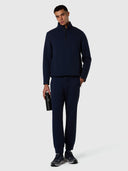 5 | Navy blue | half-zip--sweatshirt-691417