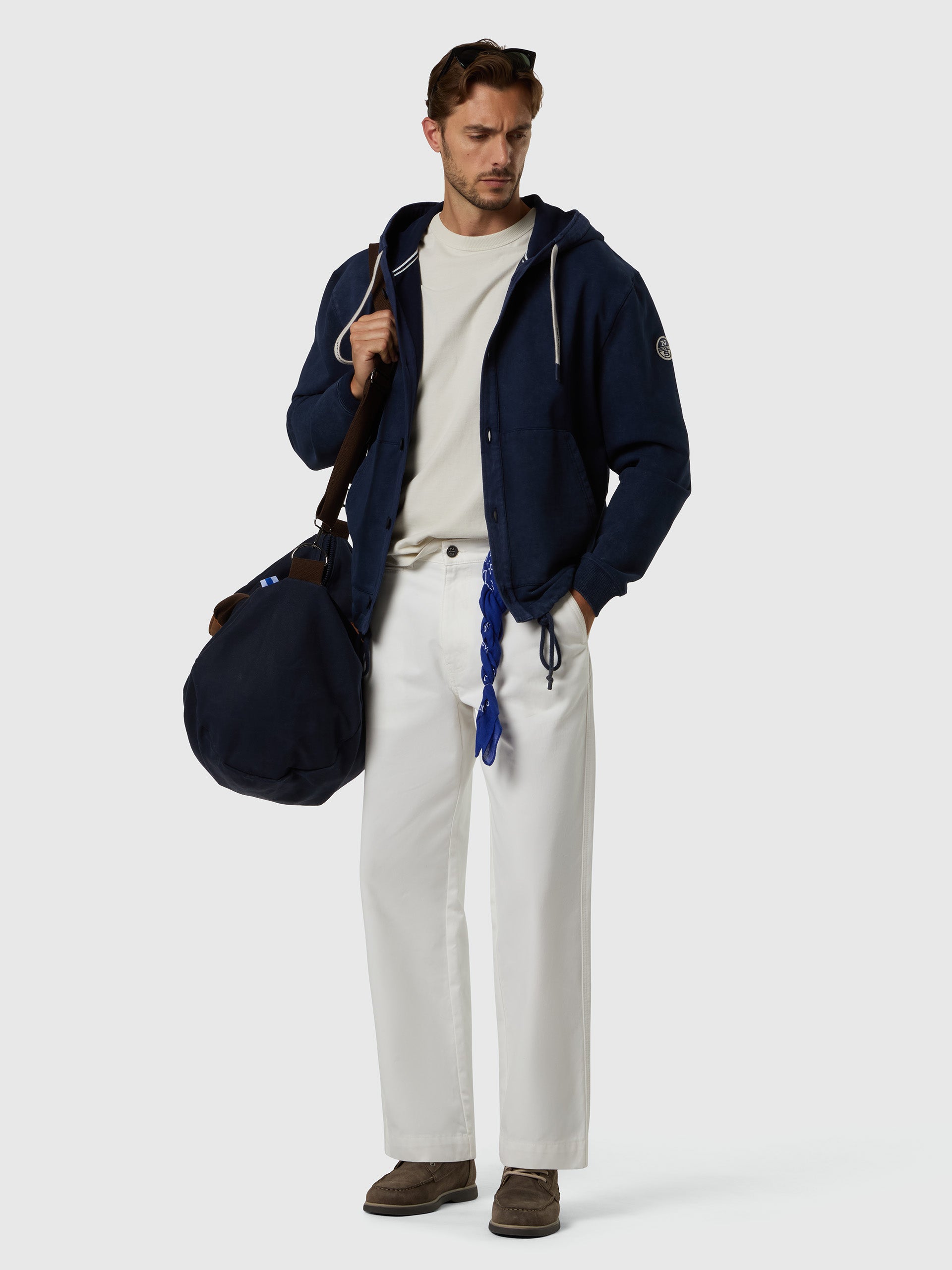 5 | Navy blue | hooded-w/buttons-sweatshirt-691529