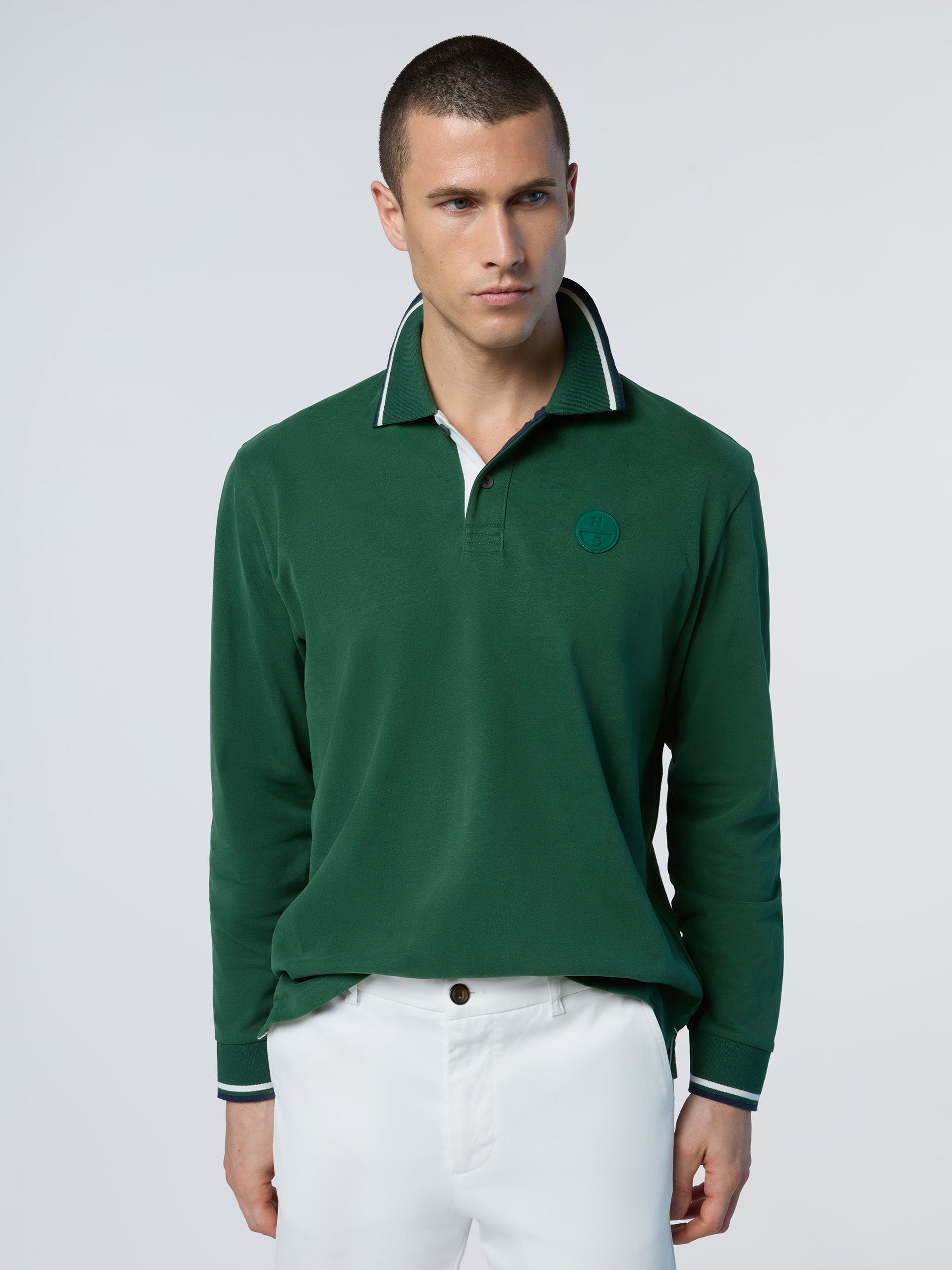 Polo shirt with elbow patches | North Sails