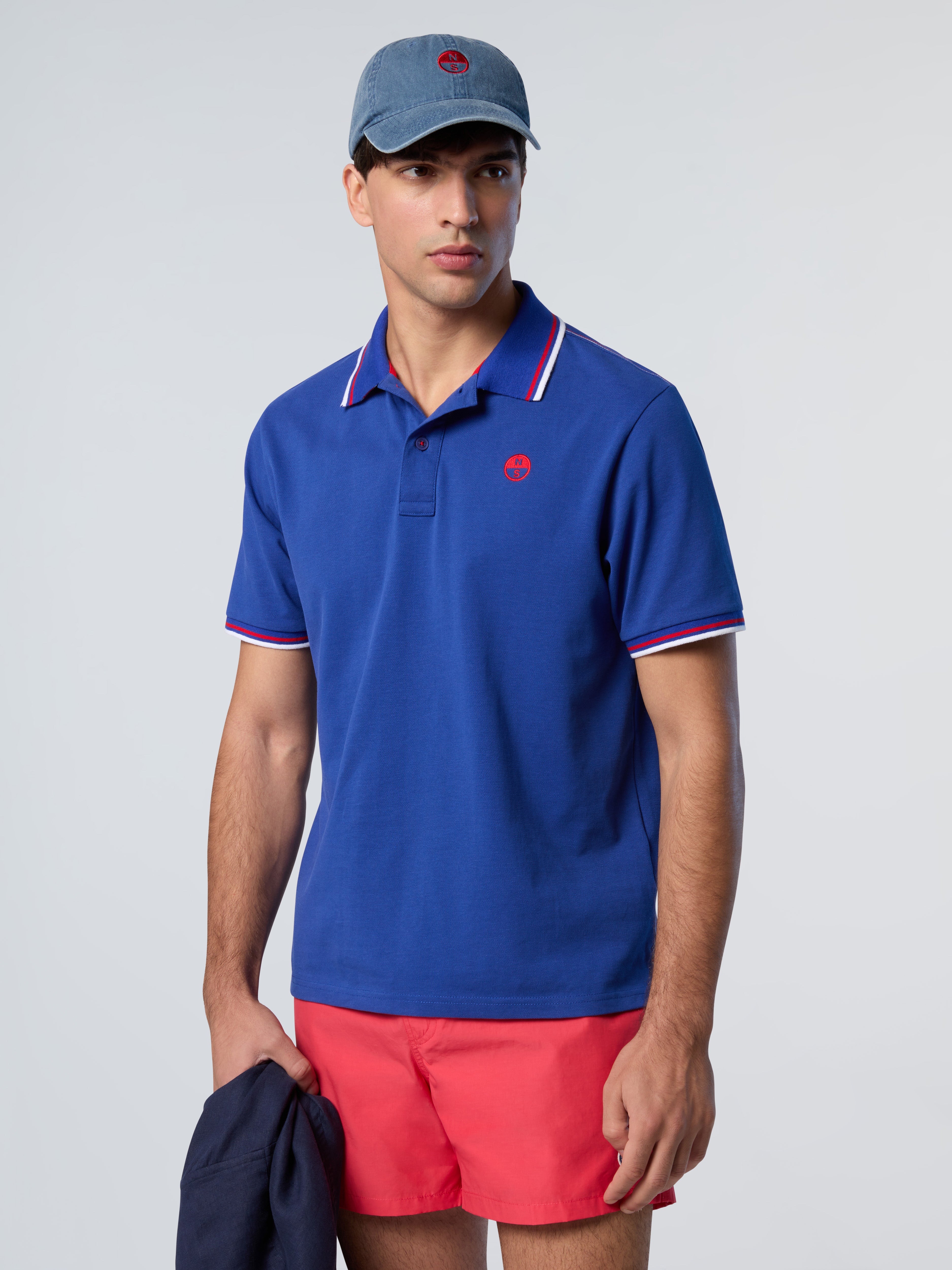 Polo shirt with striped trims | North Sails
