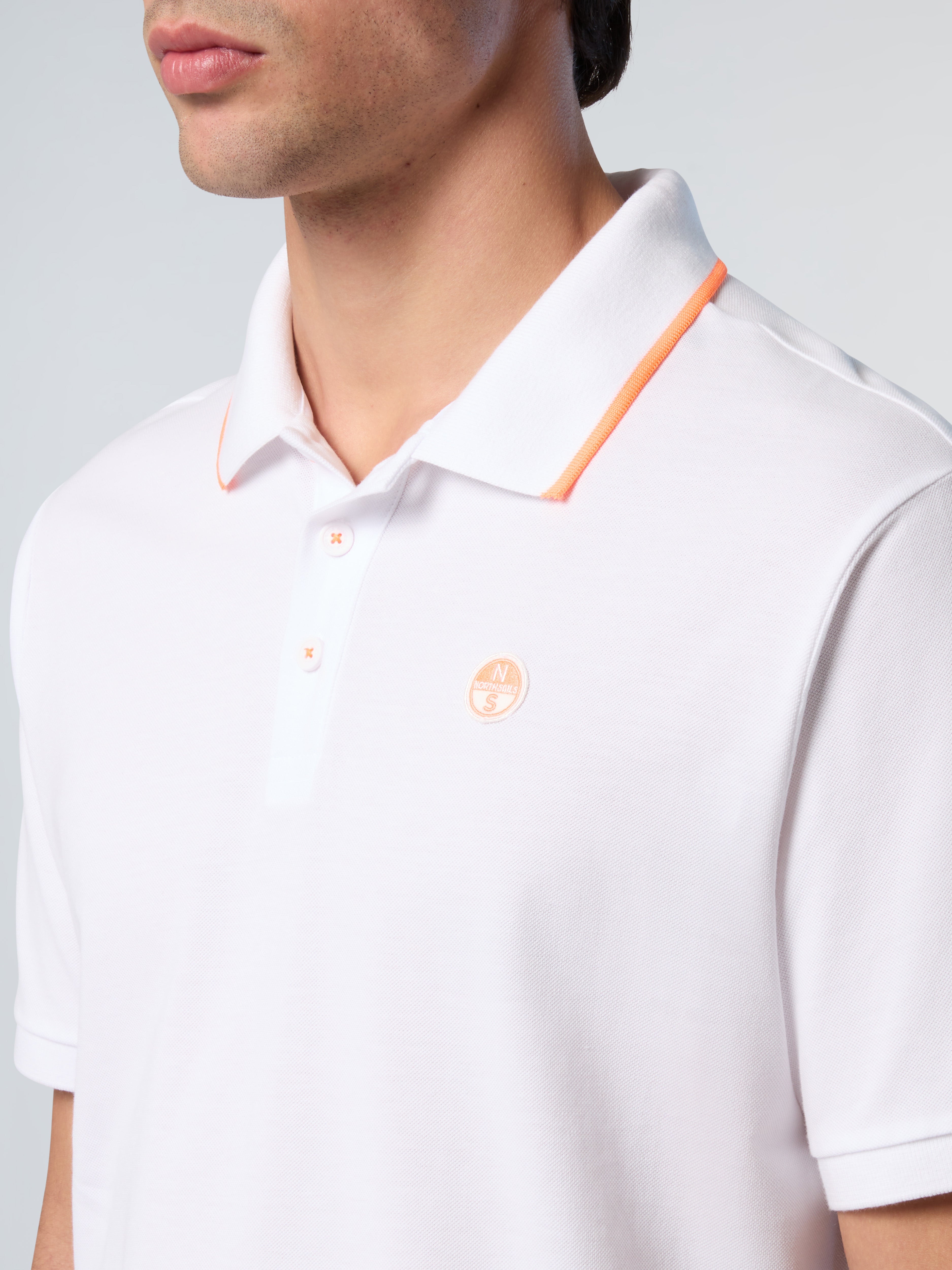 Polo shirt with neon logo | North Sails