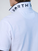 7 | White | polo-short-sleeve-collar-wstriped-in-contrast-692452
