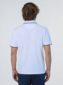 4 | White | polo-short-sleeve-collar-wstriped-in-contrast-692452