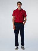 5 | Red dahlia | polo-short-sleeve-collar-wstriped-in-contrast-692452-3