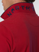 7 | Red dahlia | polo-short-sleeve-collar-wstriped-in-contrast-692452-3