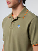 6 | Deep green | polo-short-sleeve-collar-wstriped-in-contrast-2-692452