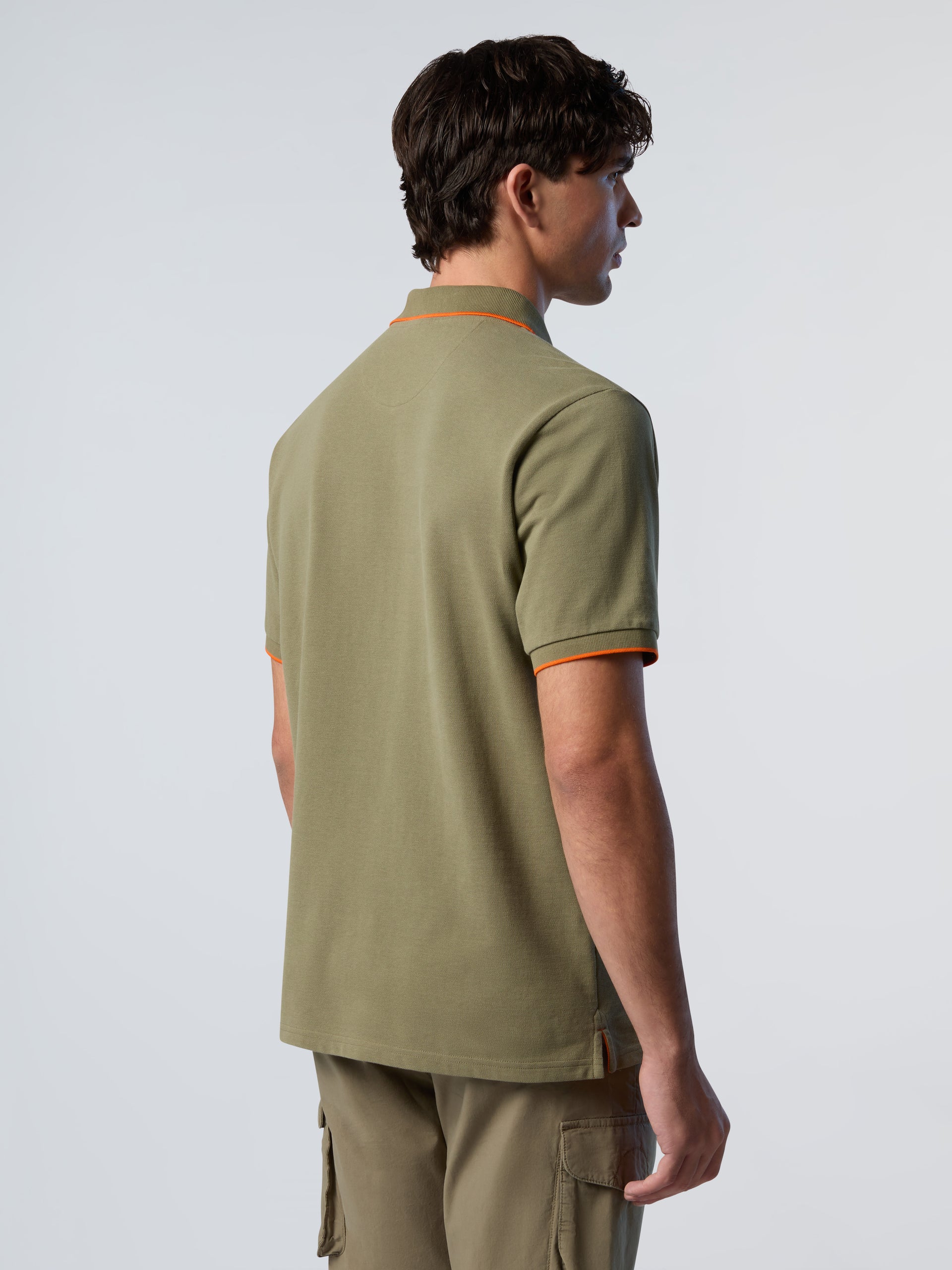 4 | Deep green | polo-short-sleeve-collar-wstriped-in-contrast-2-692452