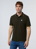 2 | Forest green | polo-short-sleeve-collar-wstriped-in-contrast-692452