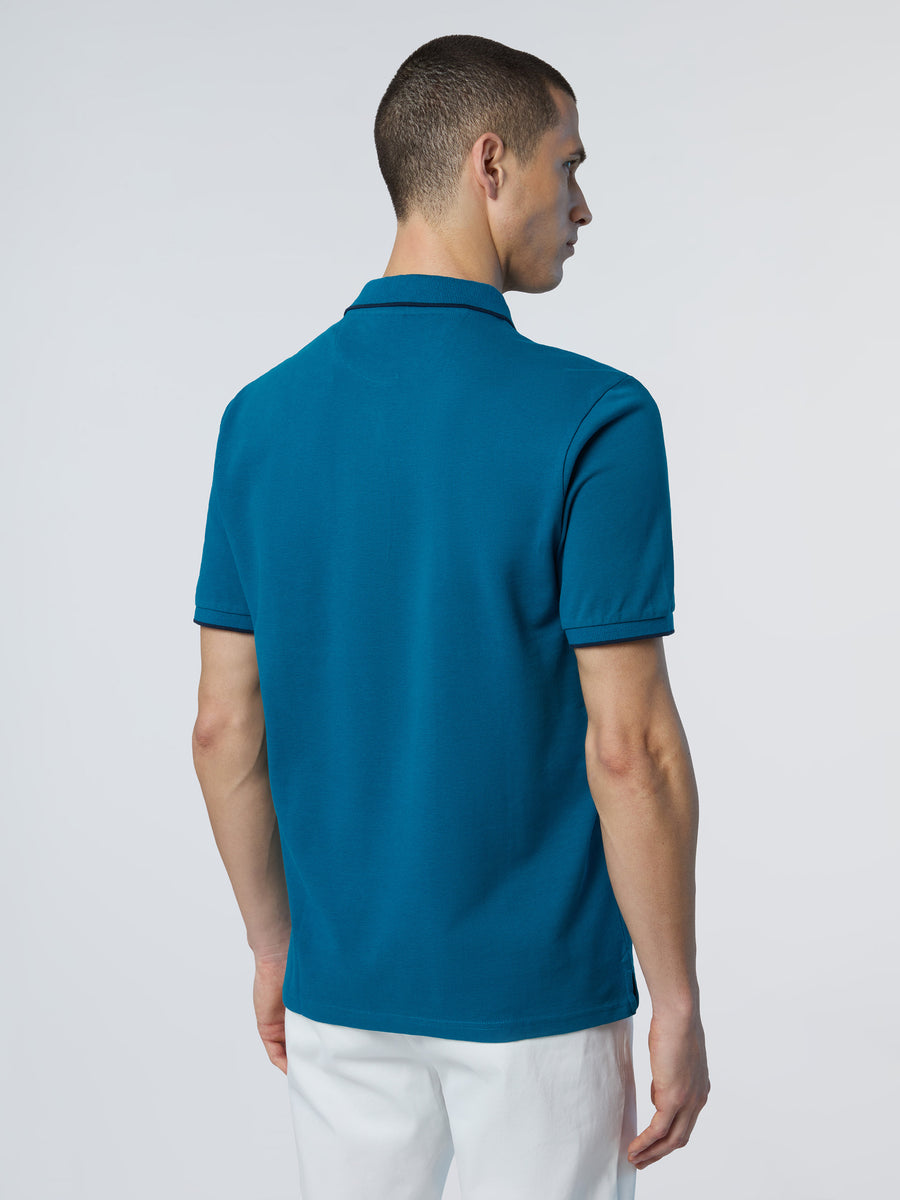 polo-short-sleeve-collar-wstriped-in-contrast-692452