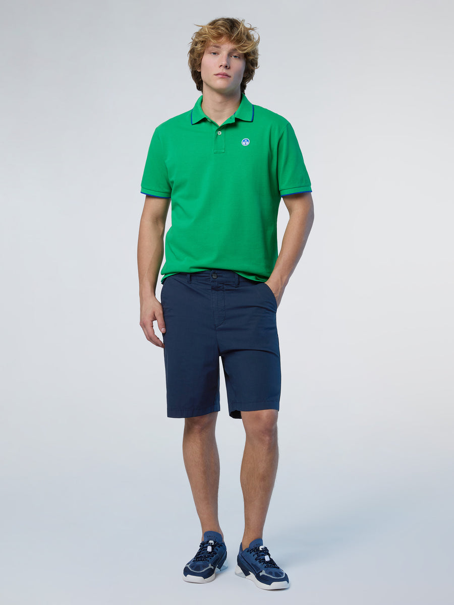 polo-short-sleeve-collar-wstriped-in-contrast-692452