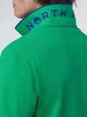 7 | Green bee | polo-short-sleeve-collar-wstriped-in-contrast-692452