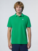1 | Green bee | polo-short-sleeve-collar-wstriped-in-contrast-692452