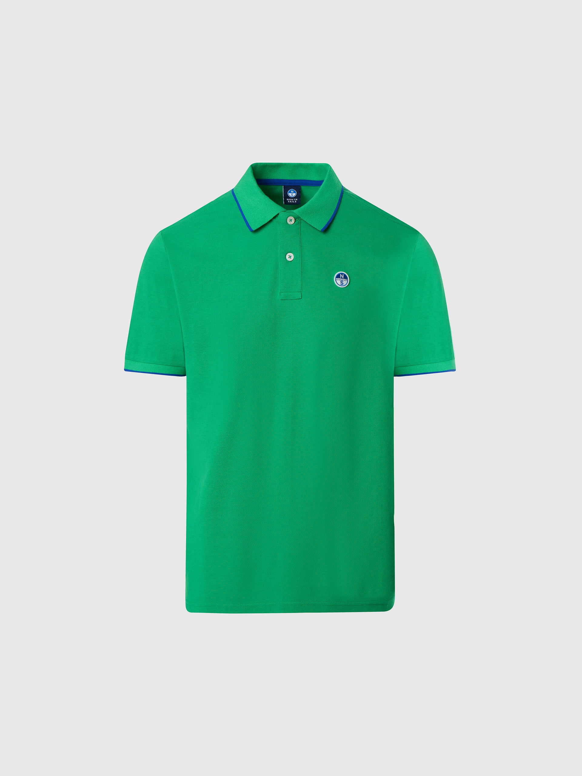 hover | Green bee | polo-short-sleeve-collar-wstriped-in-contrast-692452
