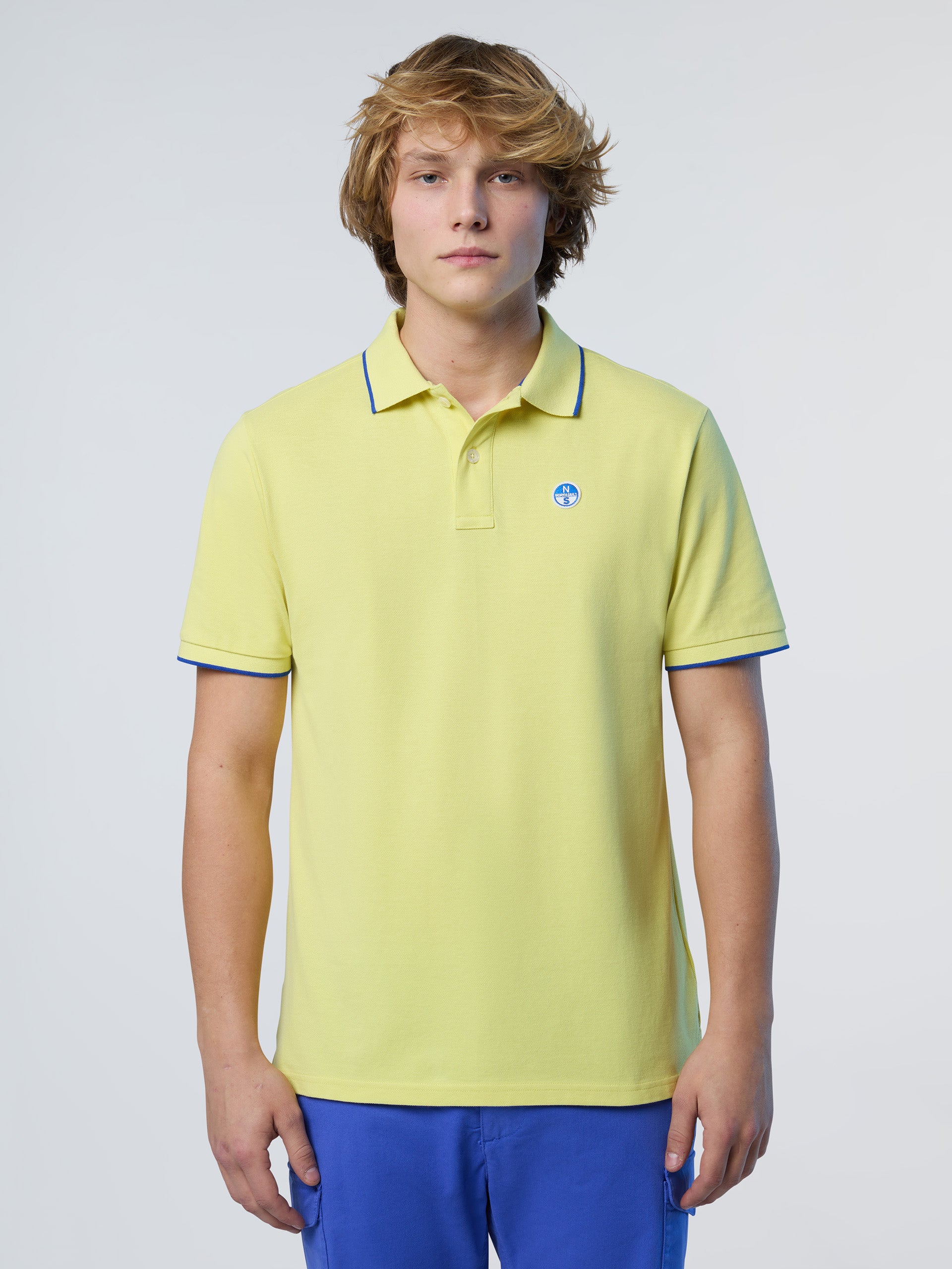1 | Limelight | polo-short-sleeve-collar-wstriped-in-contrast-692452