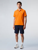 5 | Papaya orange | polo-short-sleeve-collar-wstriped-in-contrast-2-692452