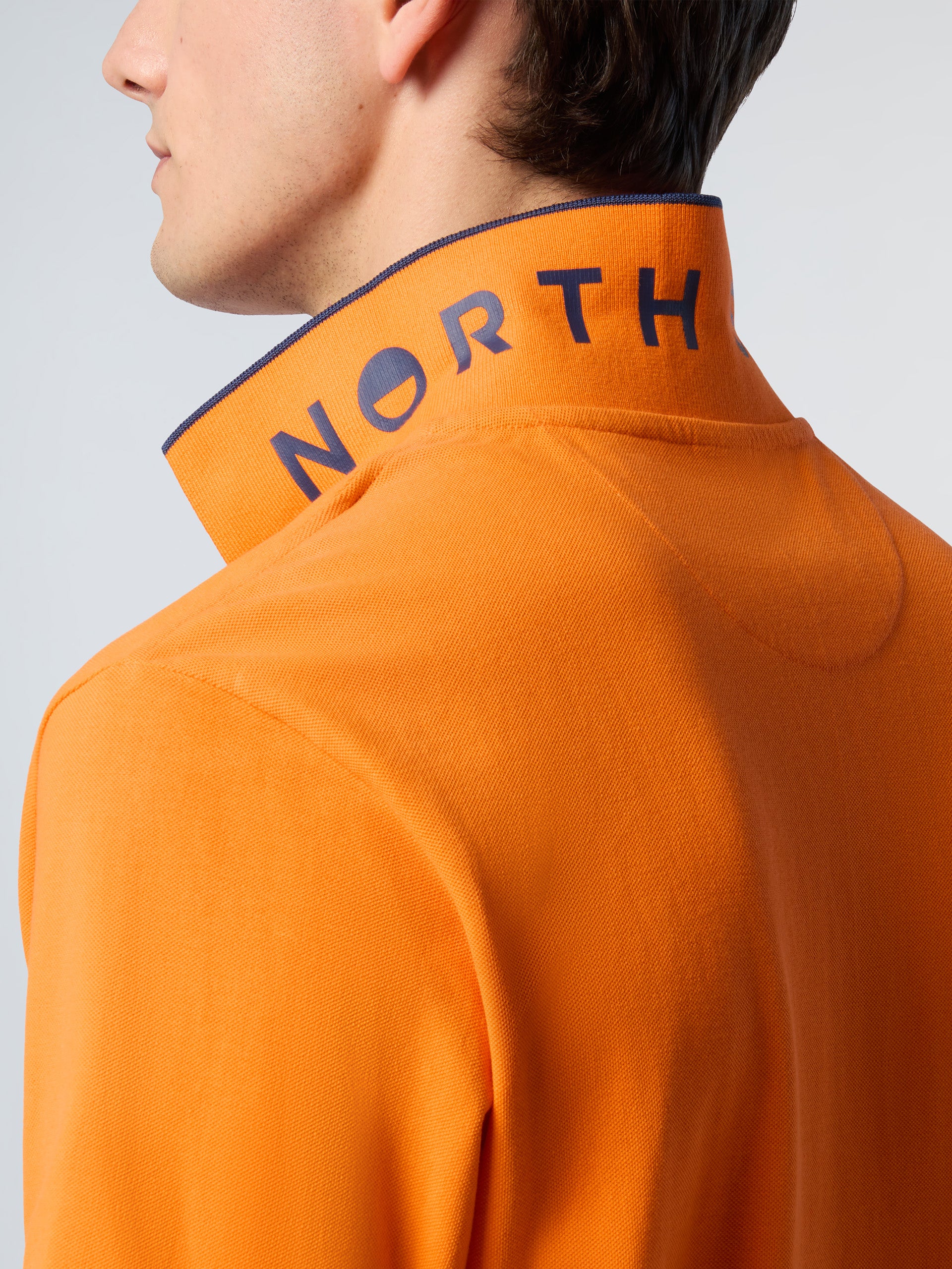 7 | Papaya orange | polo-short-sleeve-collar-wstriped-in-contrast-2-692452