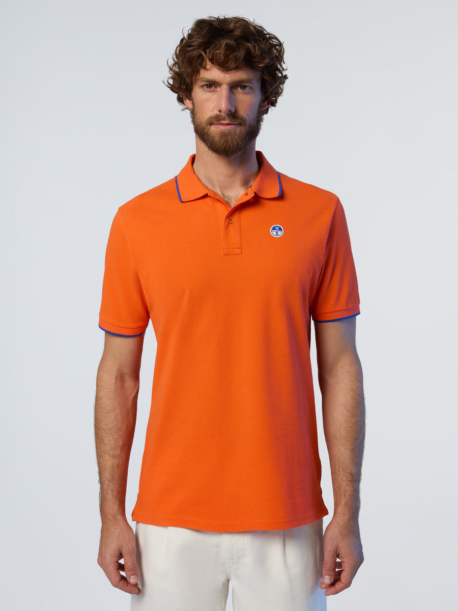 polo-short-sleeve-collar-wstriped-in-contrast-692452