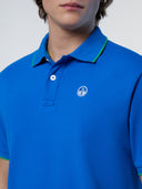 6 | Royal | polo-short-sleeve-collar-wstriped-in-contrast-692452
