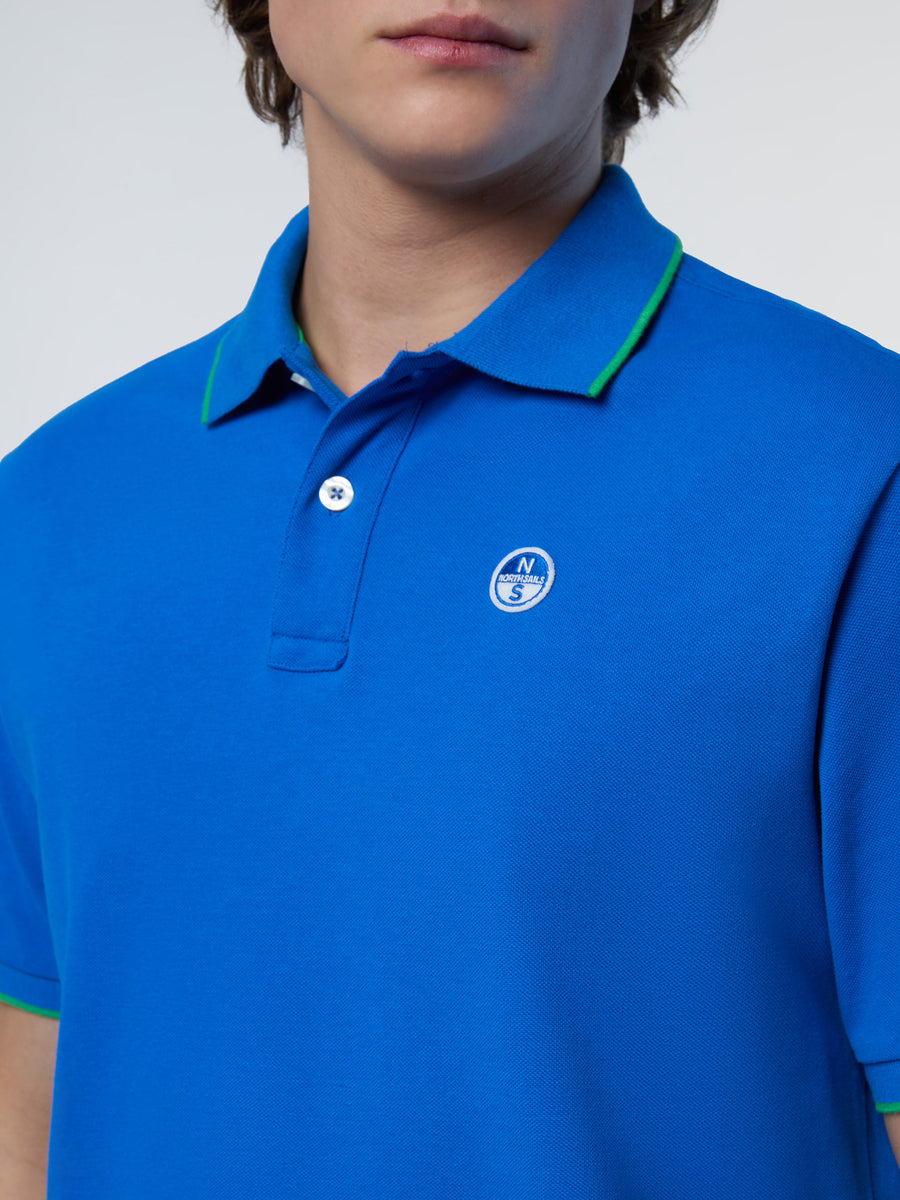 polo-short-sleeve-collar-wstriped-in-contrast-692452